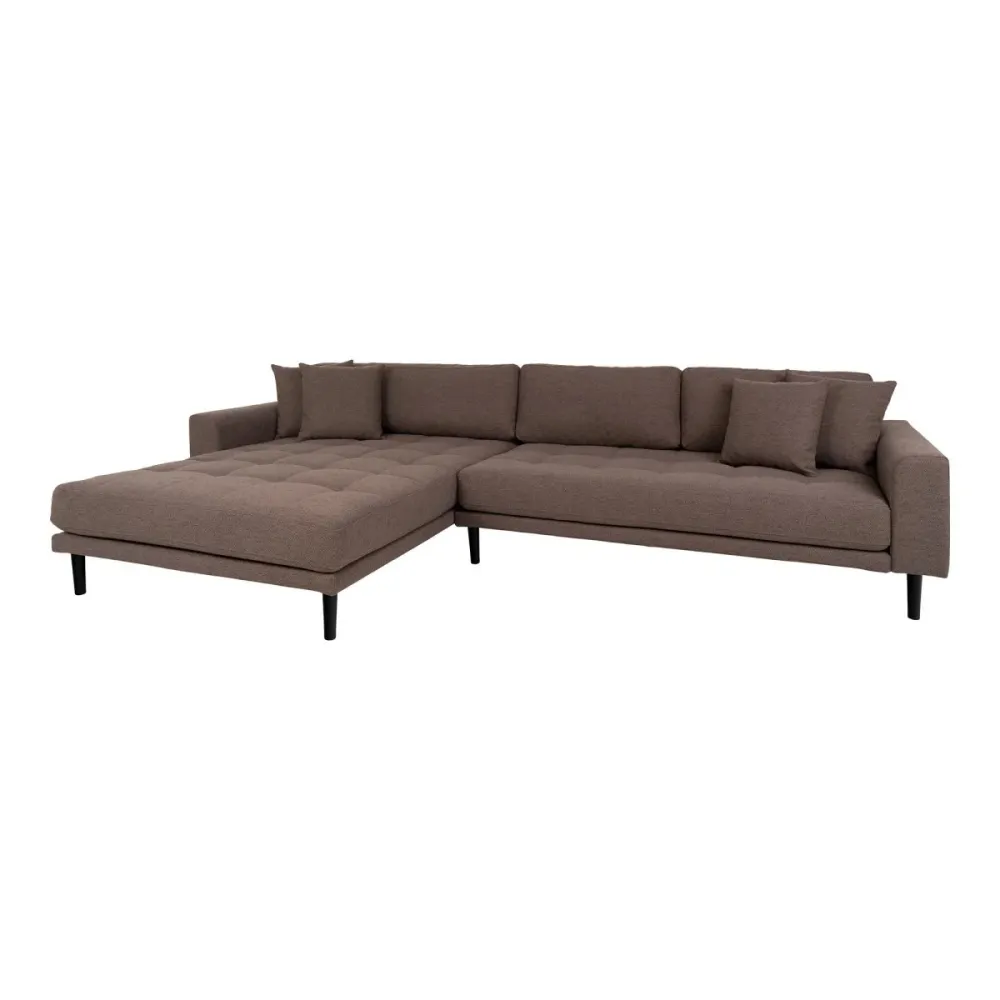 Lido Lounge sofa brun, venstrevendt