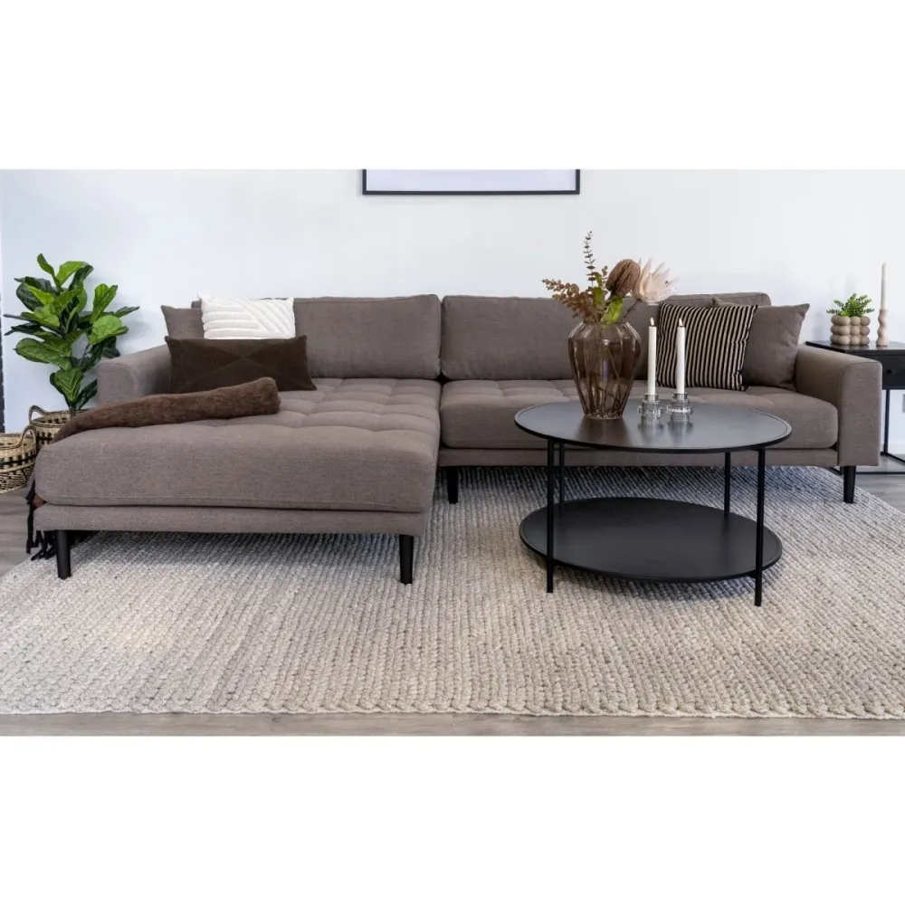 Lido Lounge sofa brun, venstrevendt