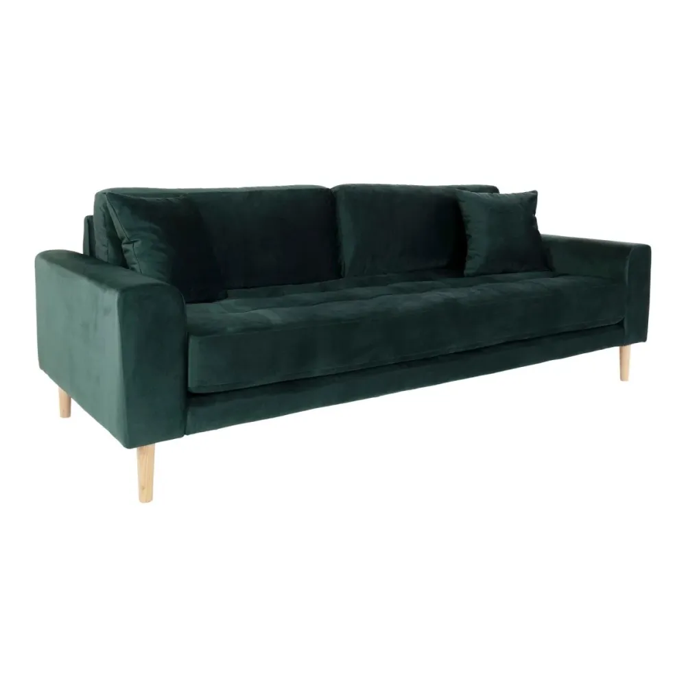 Lido 3 seters sofa mørkegrønn