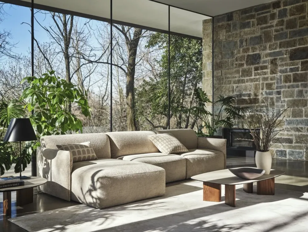 Axis sofa med chaiselongue