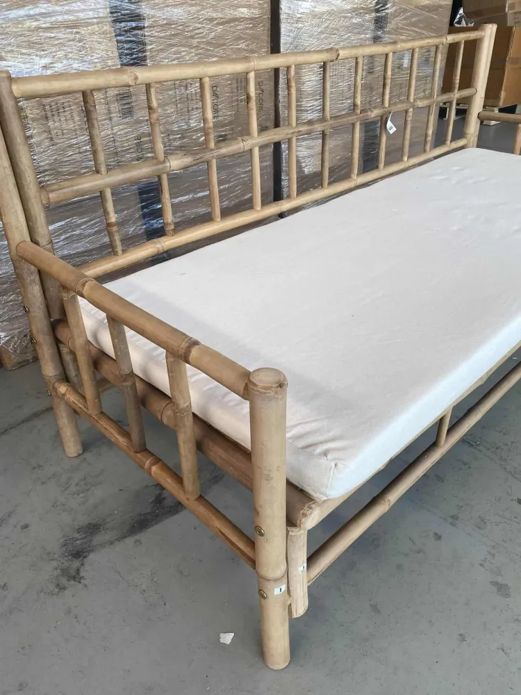 Bambus sofa + bambus lenestol - HENT TILBUD