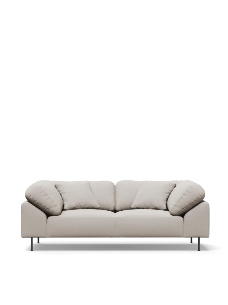 Collar 2-seater - Natural bouclé