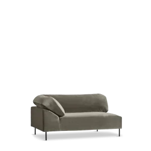 Collar open end right (arm left) - Taupe