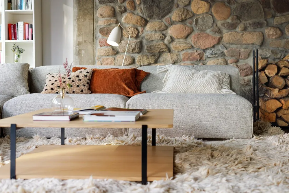 Edda hjørne sofa Rock tekstil