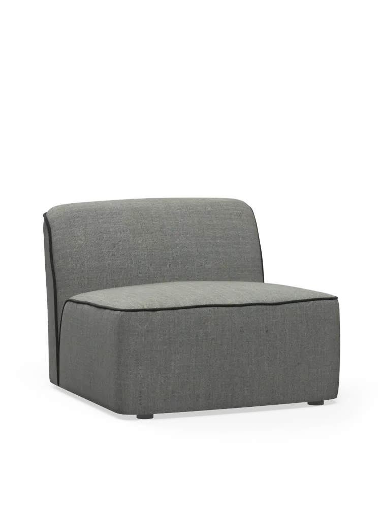 Flora middle module (90 cm) - Dark grey