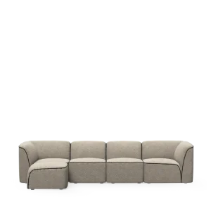 Flora sectional 1 - Natural bouclé