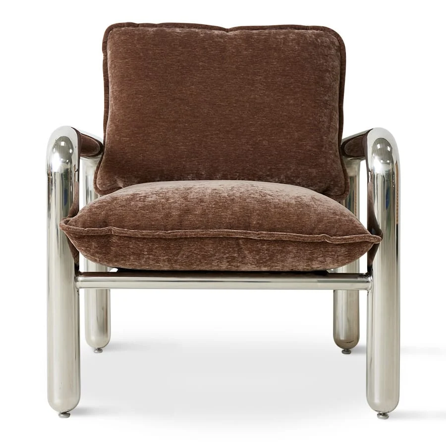 Lounge Stol Krom/Brown