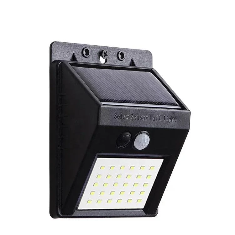Solcelle Vegglampe m. bevegelsessensor IP65