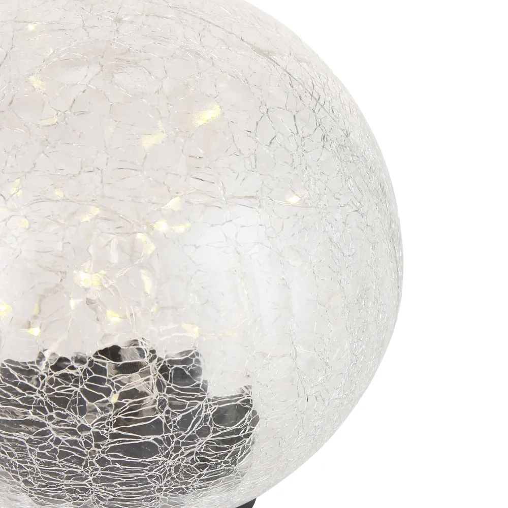 Solcelle Glasskule 15cm