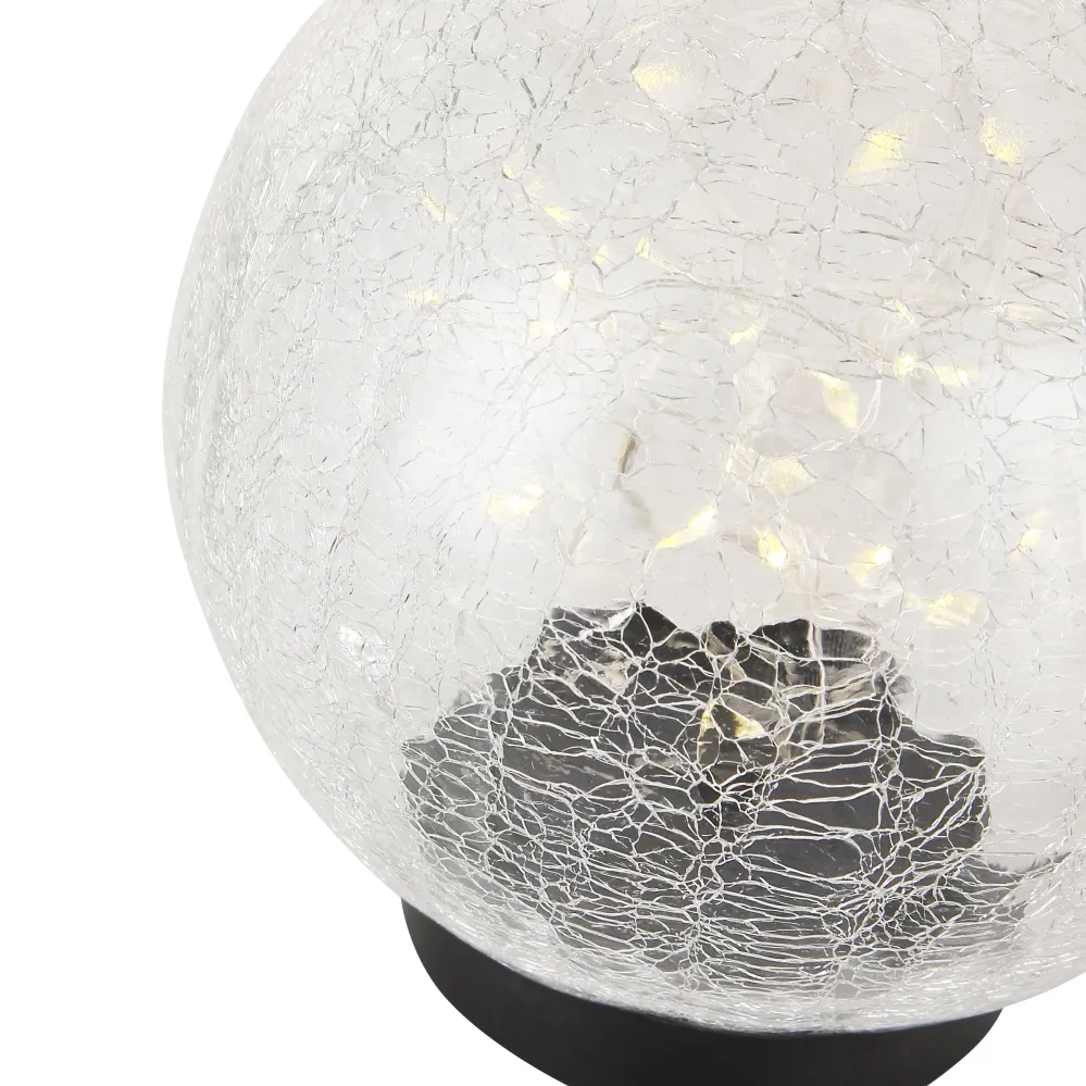 Solcelle Glasskule 15cm