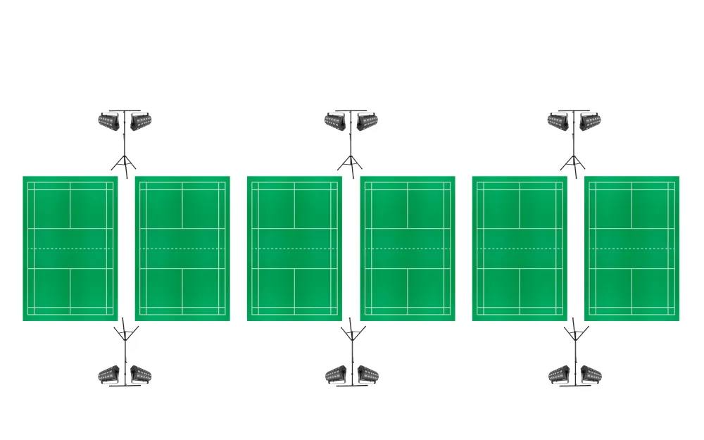 Natminton komplet pakke 5 baner