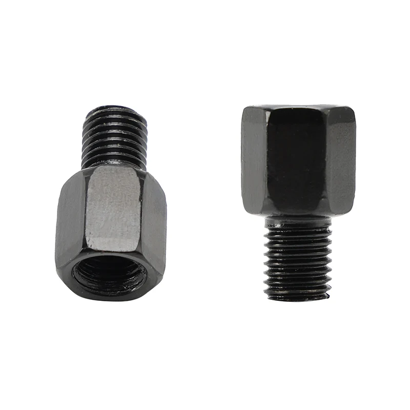 2 Universal Fit Motorcycle Scooter Mirror Adapters 10mm Omvendt til 10mm Standard