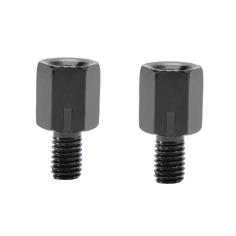 2 Universal Fit Motorcycle Scooter Mirror Adapters 8mm Omvendt til 8mm standard