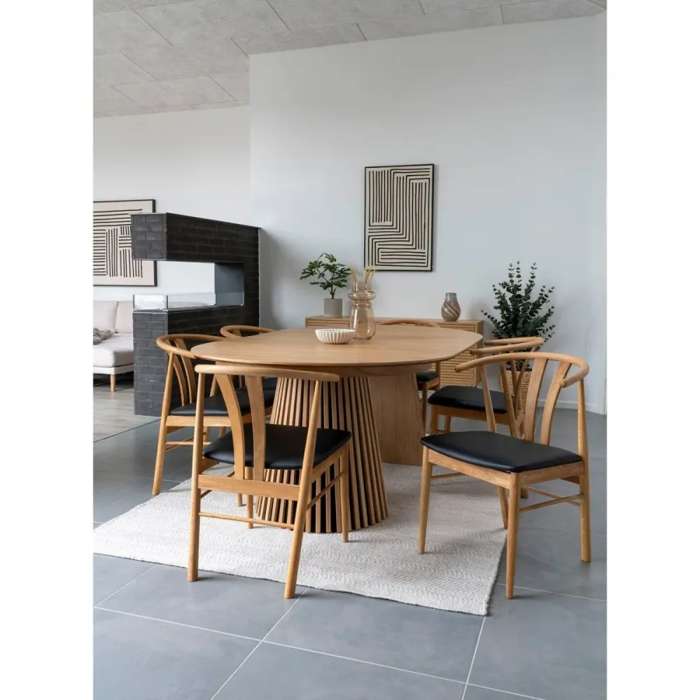 2-pk Artenara spisestol oak veneer