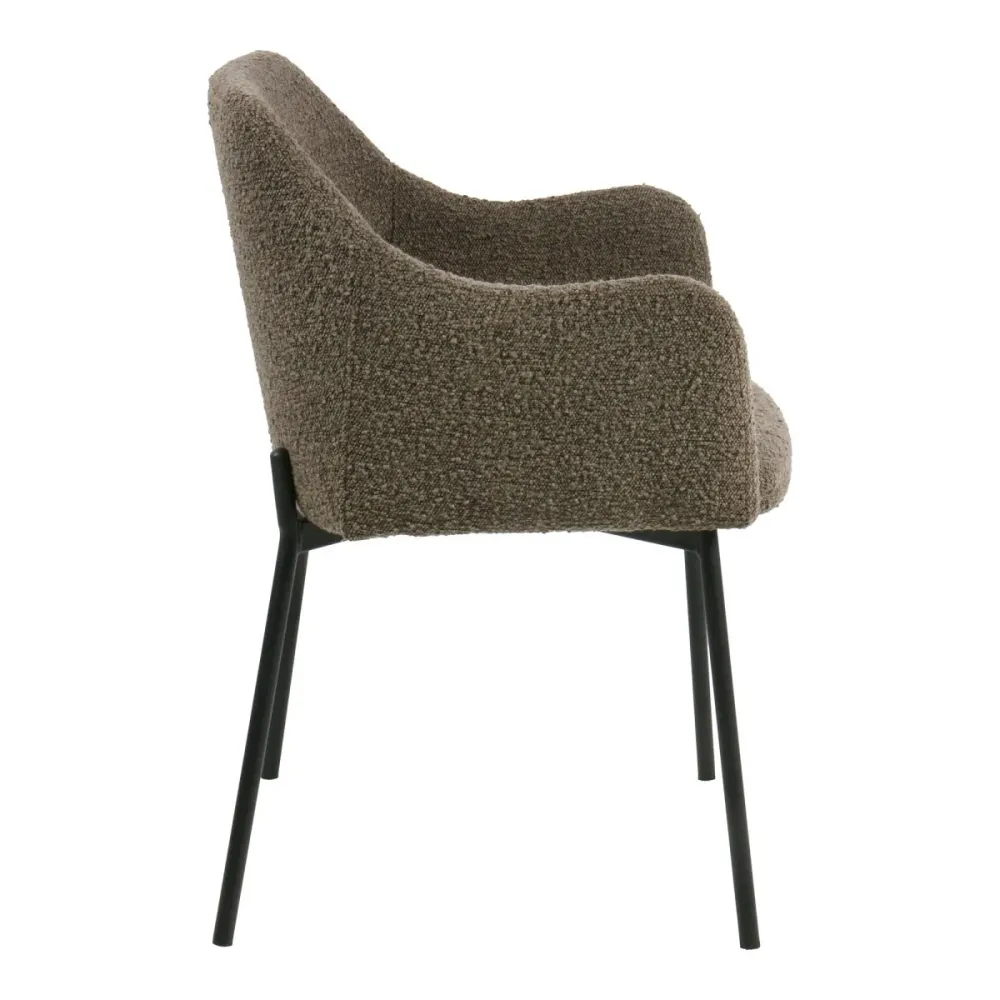 2-pk Melilla spisestol brun