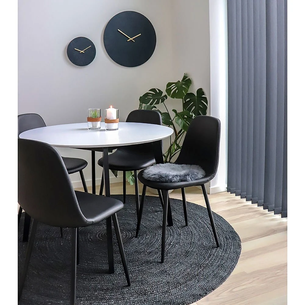 2-pk Stockholm spisestol sort