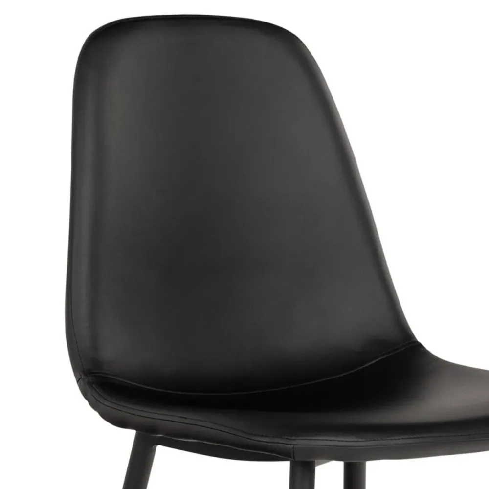 2-pk Stockholm spisestol sort