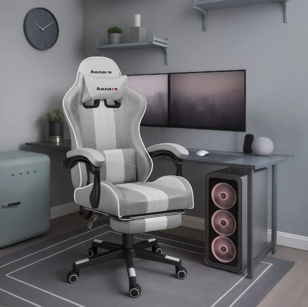 Gamingstol Huzaro Force 4.7 Hvit Mesh