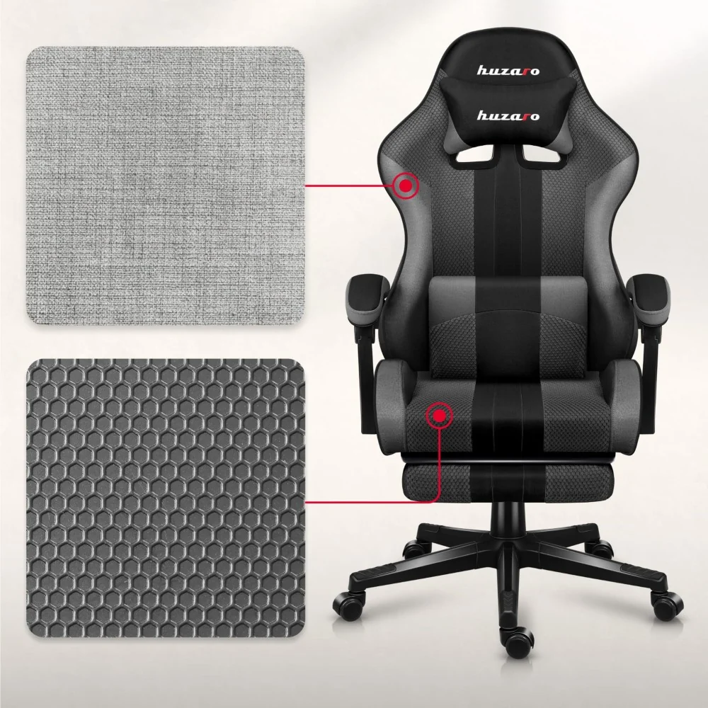 Gamingstol Huzaro Force 4.7 Grå Mesh