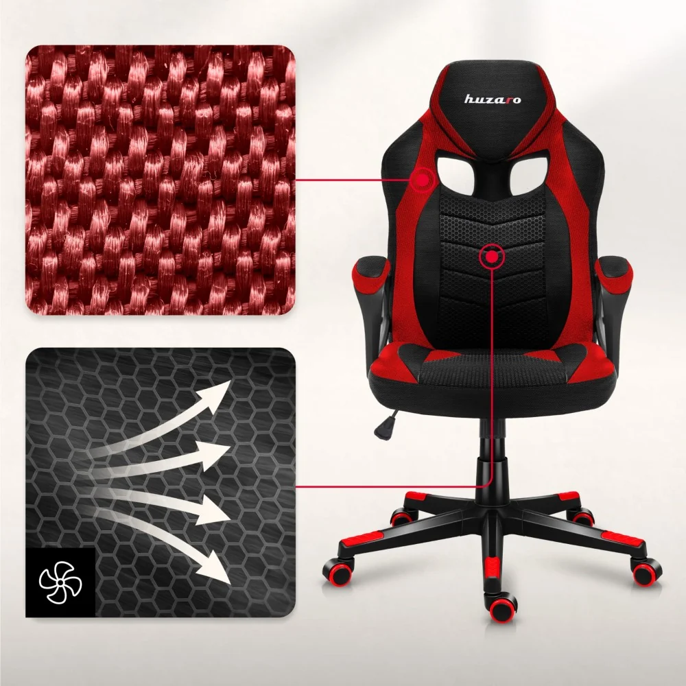 Gamingstol Huzaro FORCE 2.5 Rød Mesh