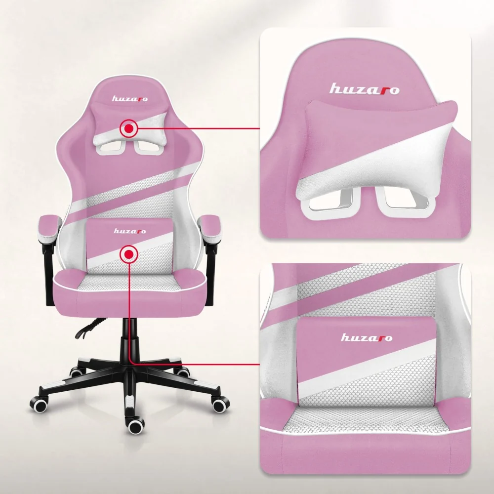 Gamingstol Huzaro FORCE 4.4 Rosa Mesh