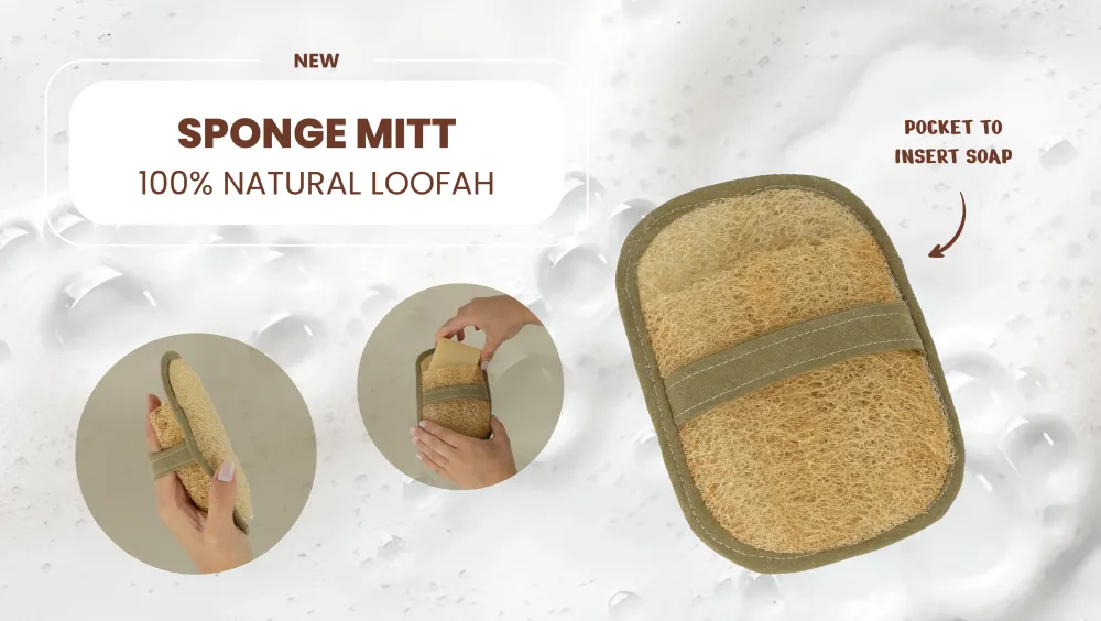 Loofah badevott - 100% naturlig