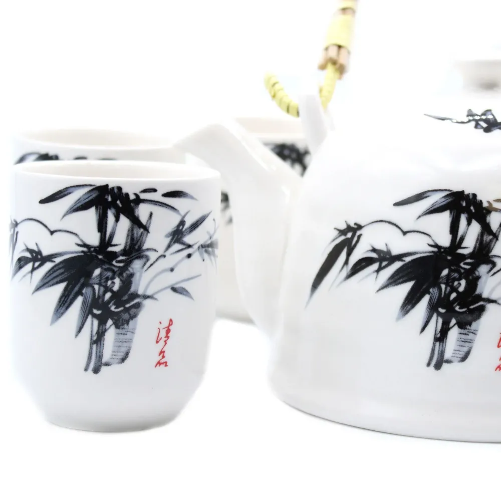 Tekanne Sett Hvit Stein Oriental