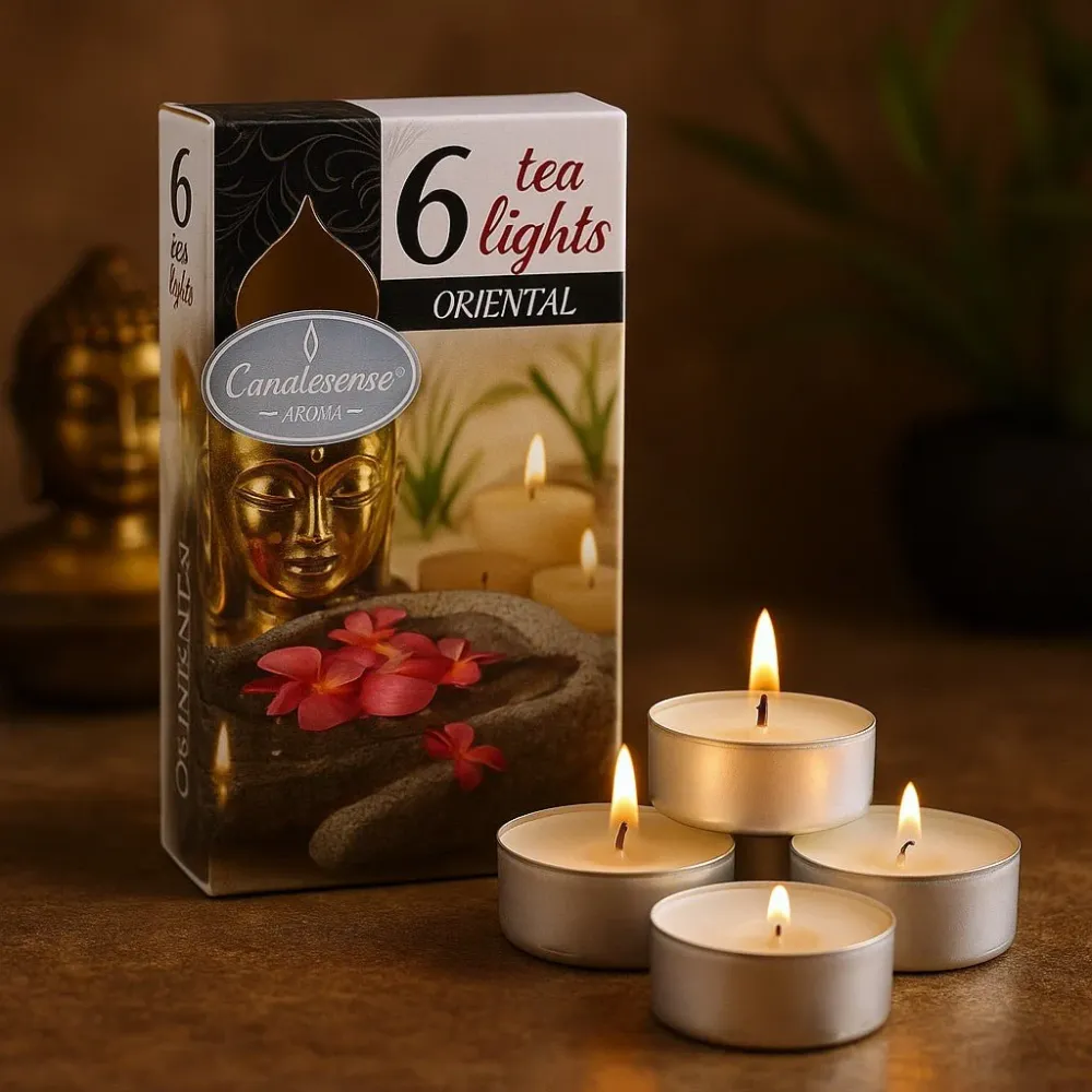 Duftlys Tealight Orientalisk Sett med 6