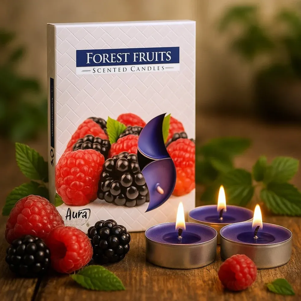 Duftlys Tealight Skogsbær 6 Pakke