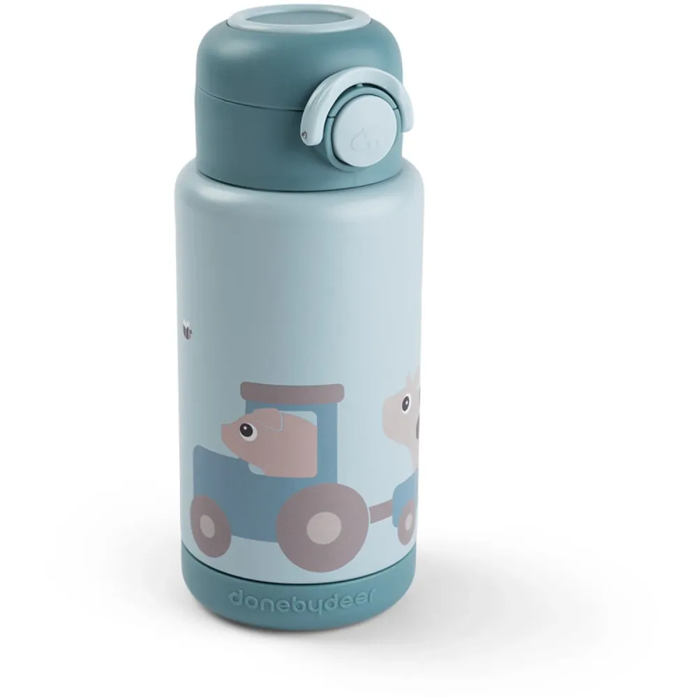DonebyDeer Blue Termoflaske Tiny Farm 340 Ml