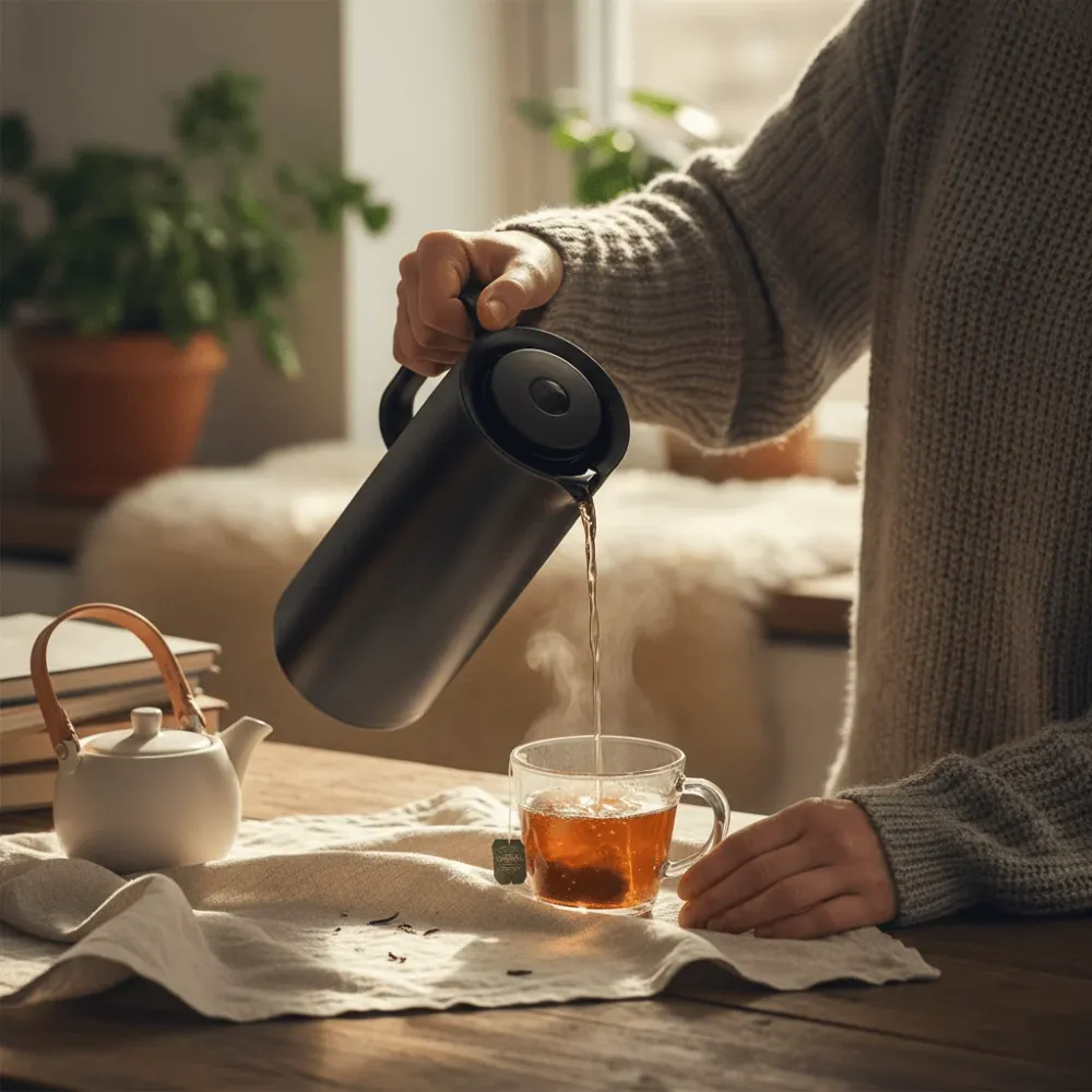 Termokanne sort 1L