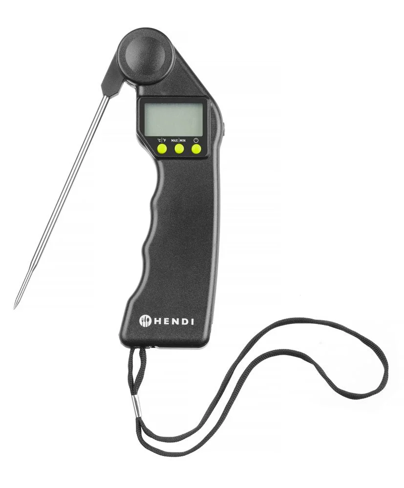 Digitalt termometer med sammenleggbar sonde