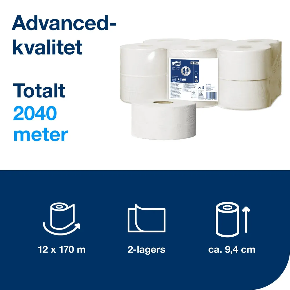 TOALETTPAPIR TORK ADV. MINI T2