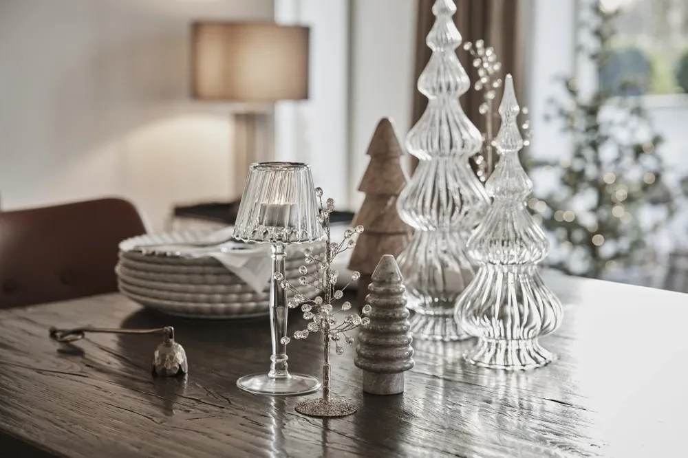 Asta glassjuletre H30 cm. transparent