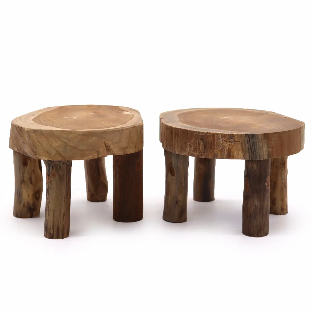 Teak visningspute medium 27x15cm, 2 pakke