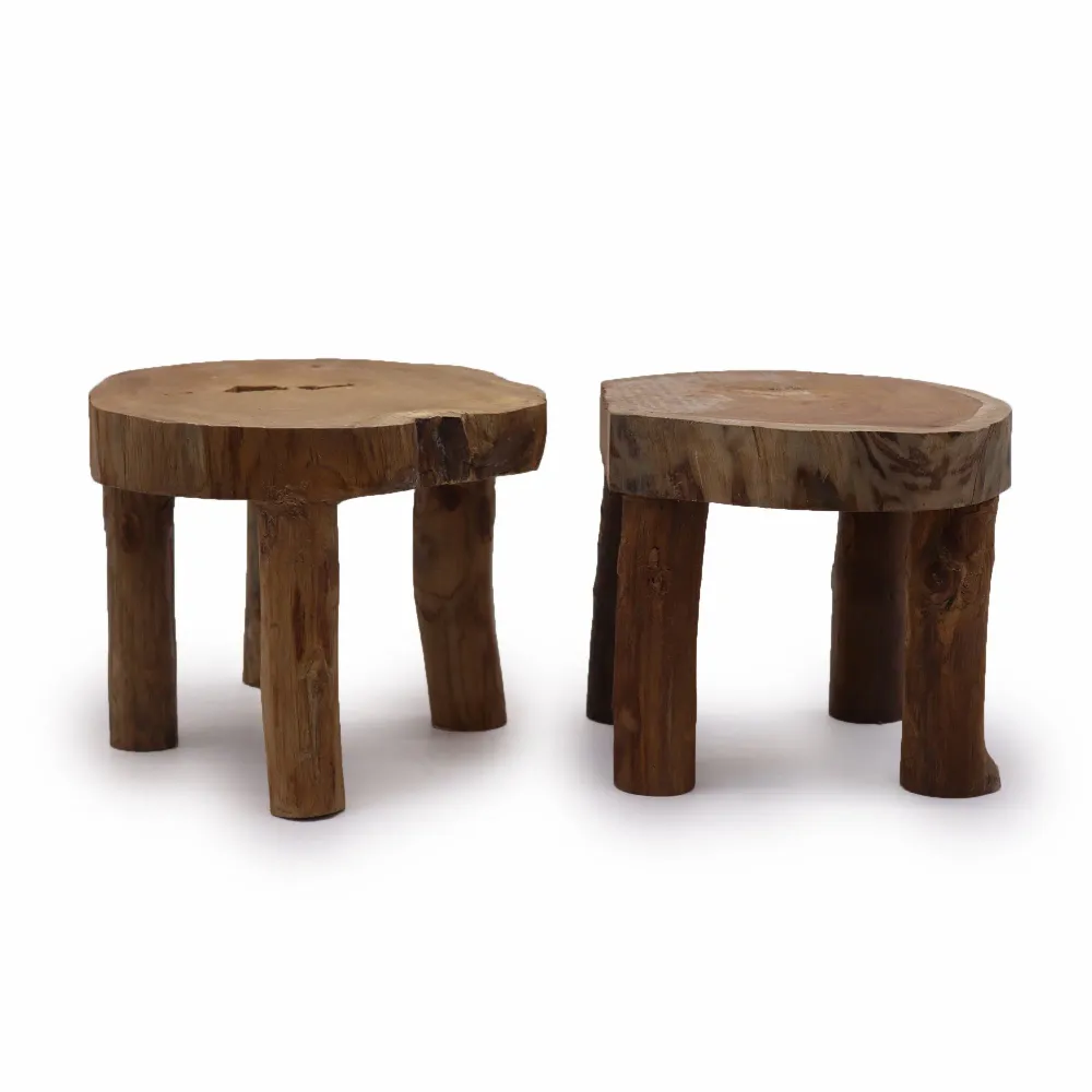 Teak visningsputer 27x20cm 2-pakning