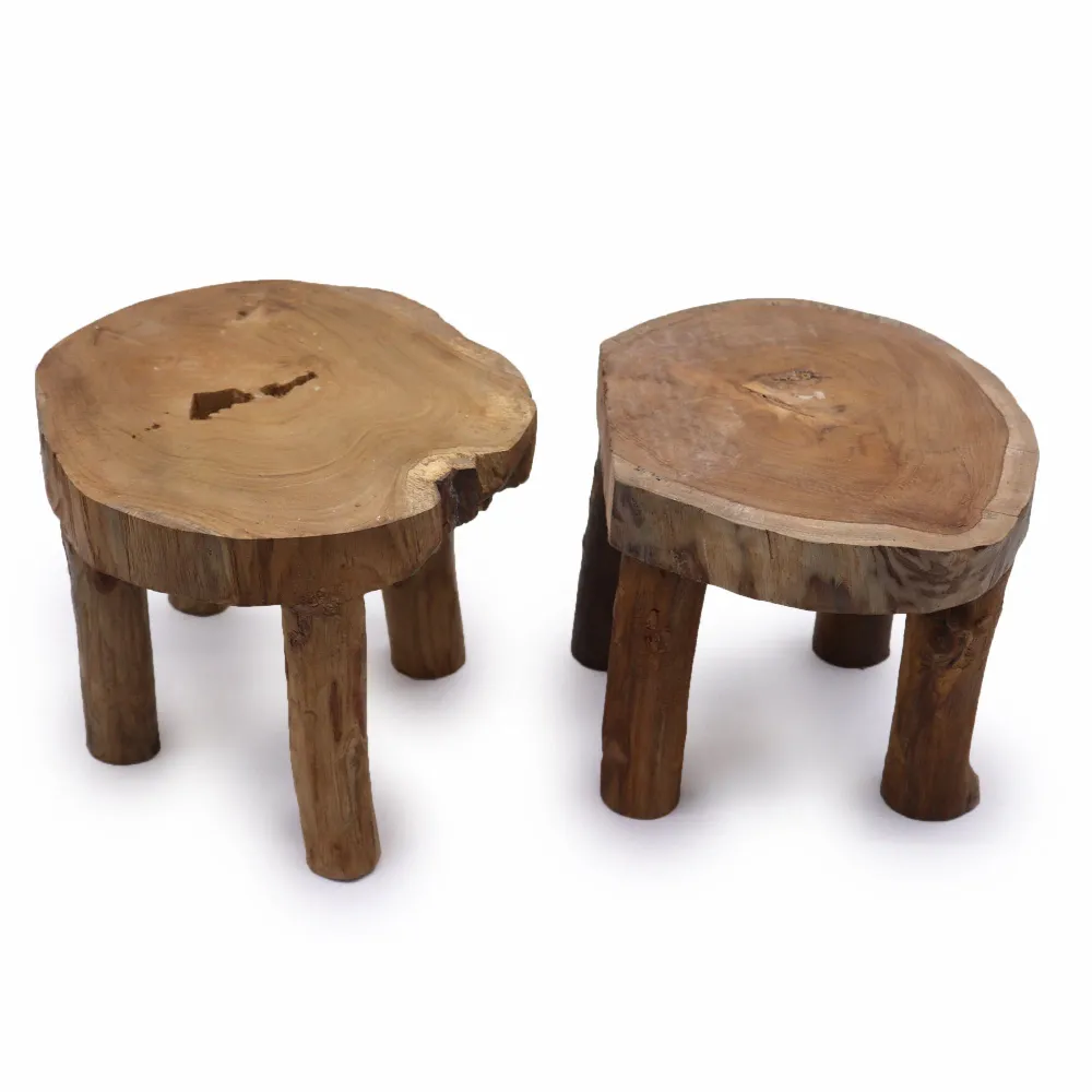 Teak visningsputer 27x20cm 2-pakning