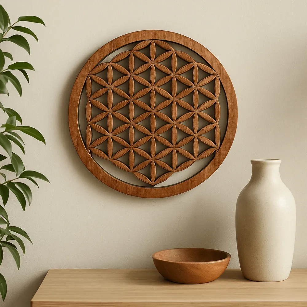 Livets blomst treveggpanel 30 cm