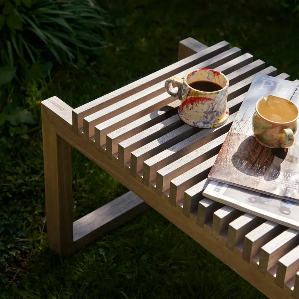 Cutter utendørsbenk Teak 120cm