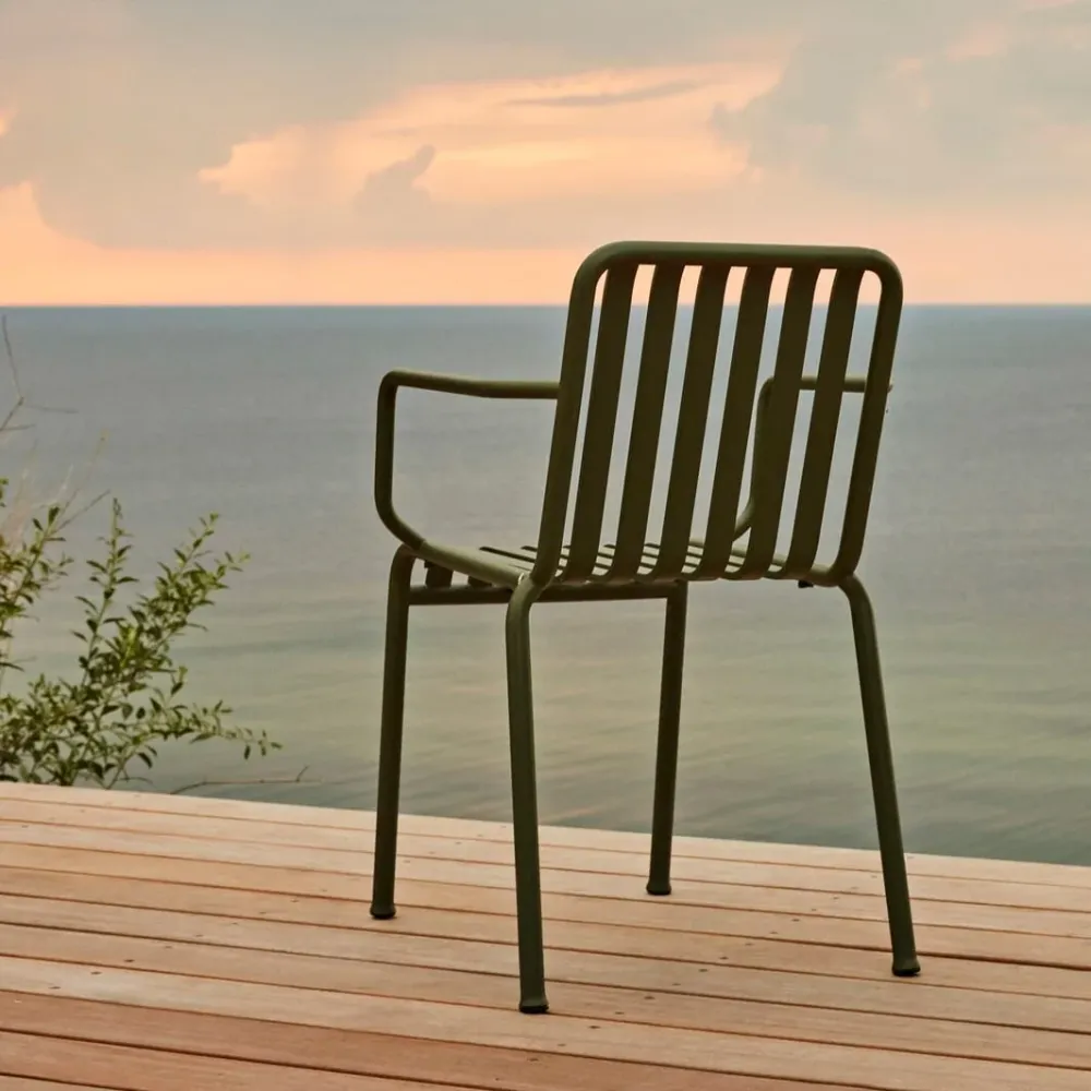 Palissade Spisestol med Armlener Olive