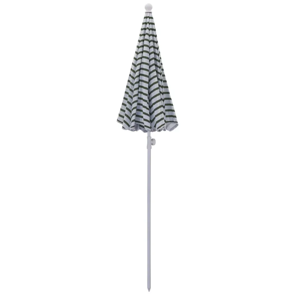 Parasoll Grønn/Hvit Ø:180