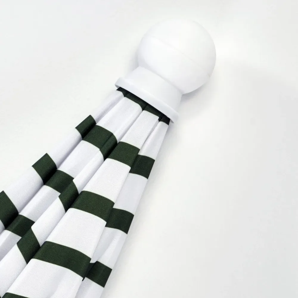 Parasoll Grønn/Hvit Ø:180