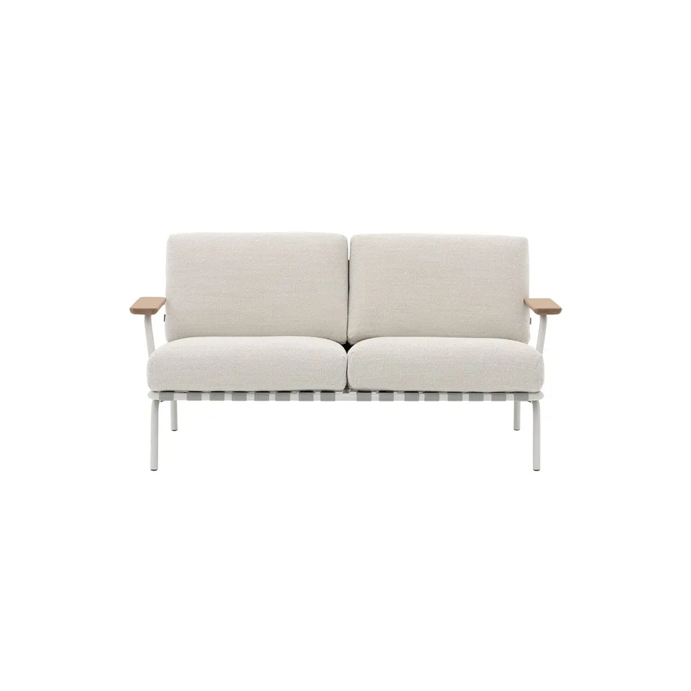 Utendørs 2-seter Sofa Settle - Laze 1/Grey