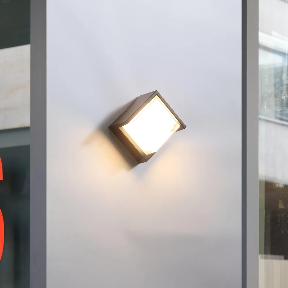 Square 6W LED IP65 Vegglampe Utendørs