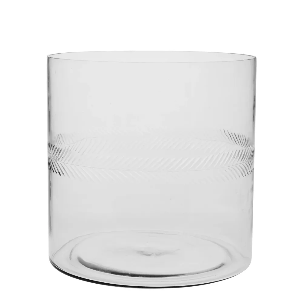 Carla vase H30 cm. transparent