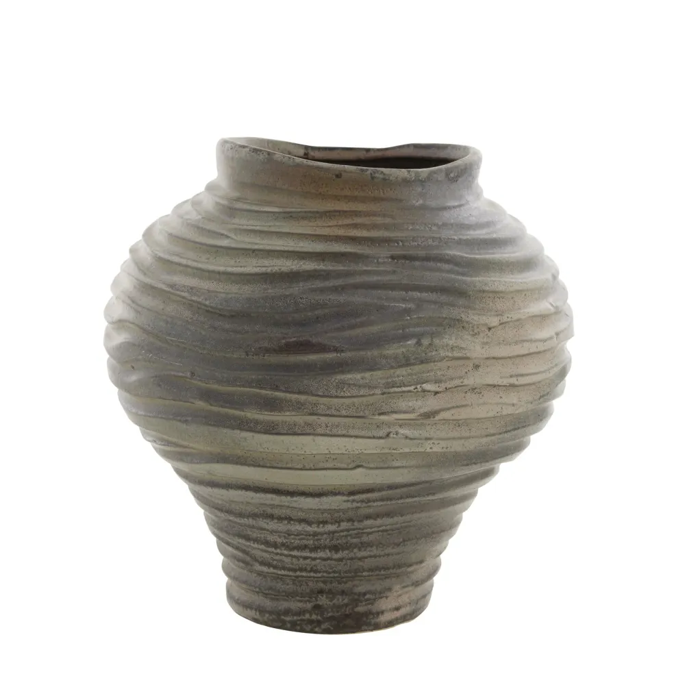 Hielle vase grå 31x31 cm.