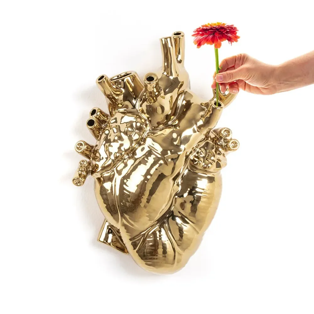 Love Bloom Gold Vase