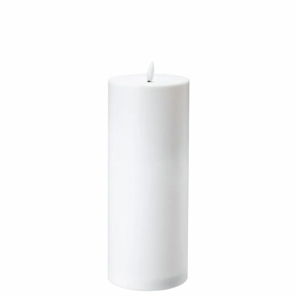 LED Utendørs Kubbelys – D10 H25 cm, White