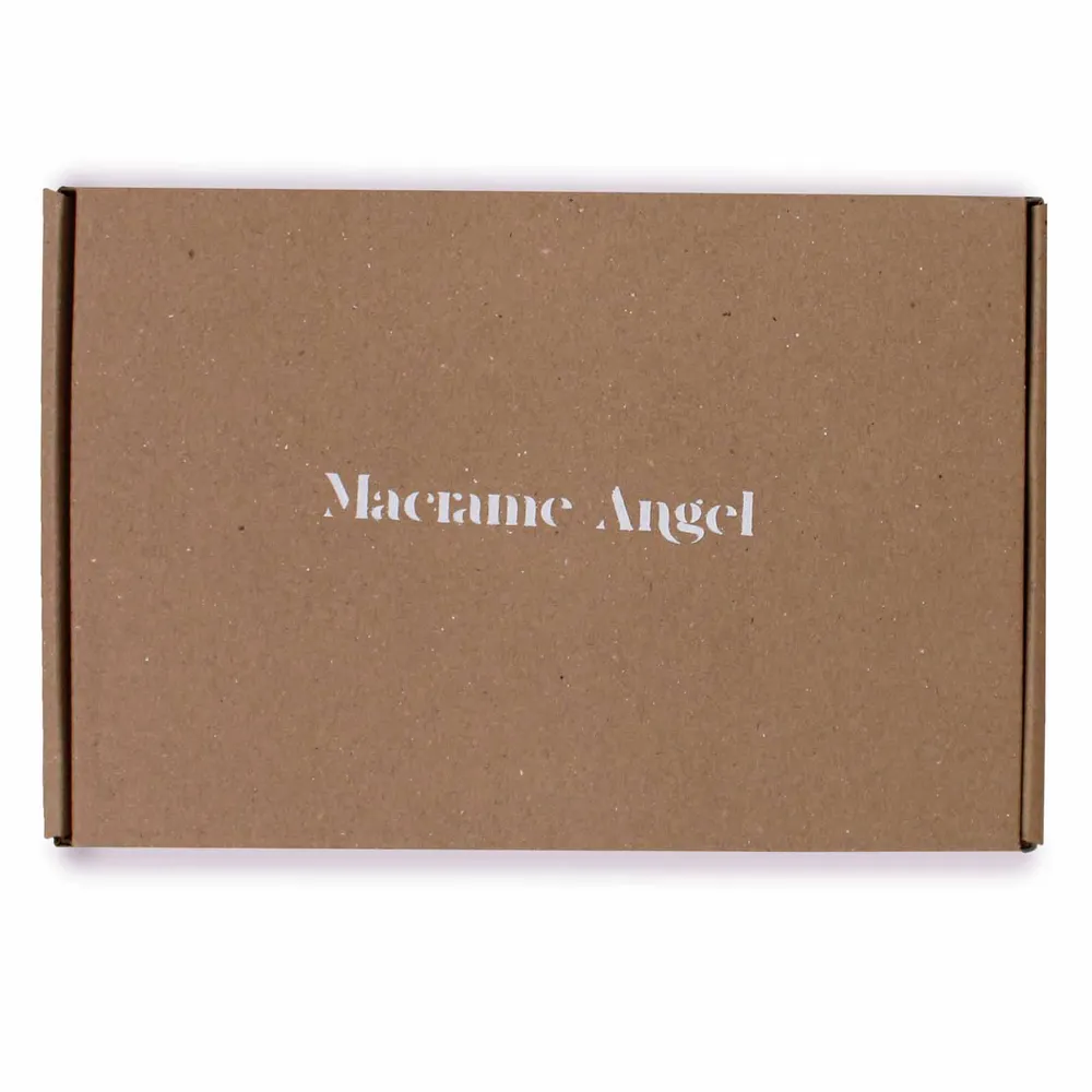 Macrame engel dekorasjon
