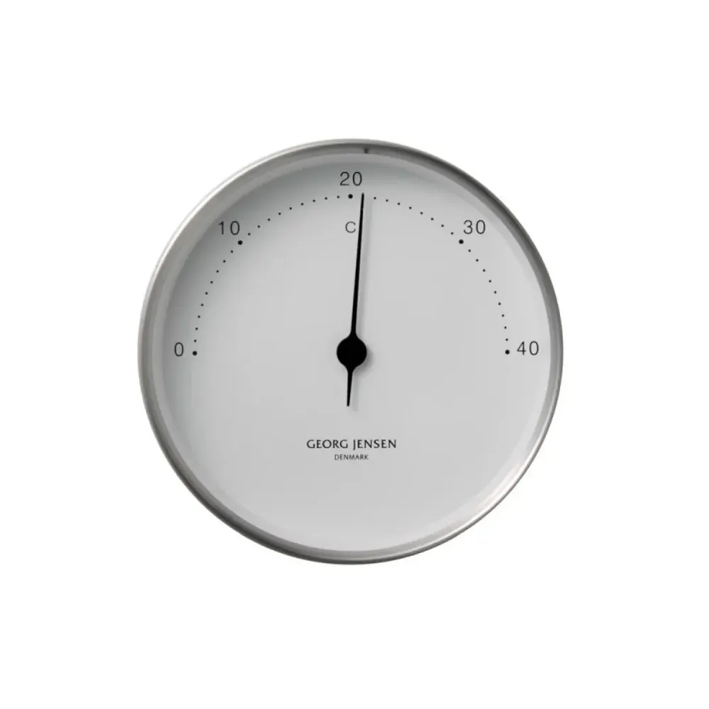 Henning Koppel Termometer 10cm Stål/Hvit